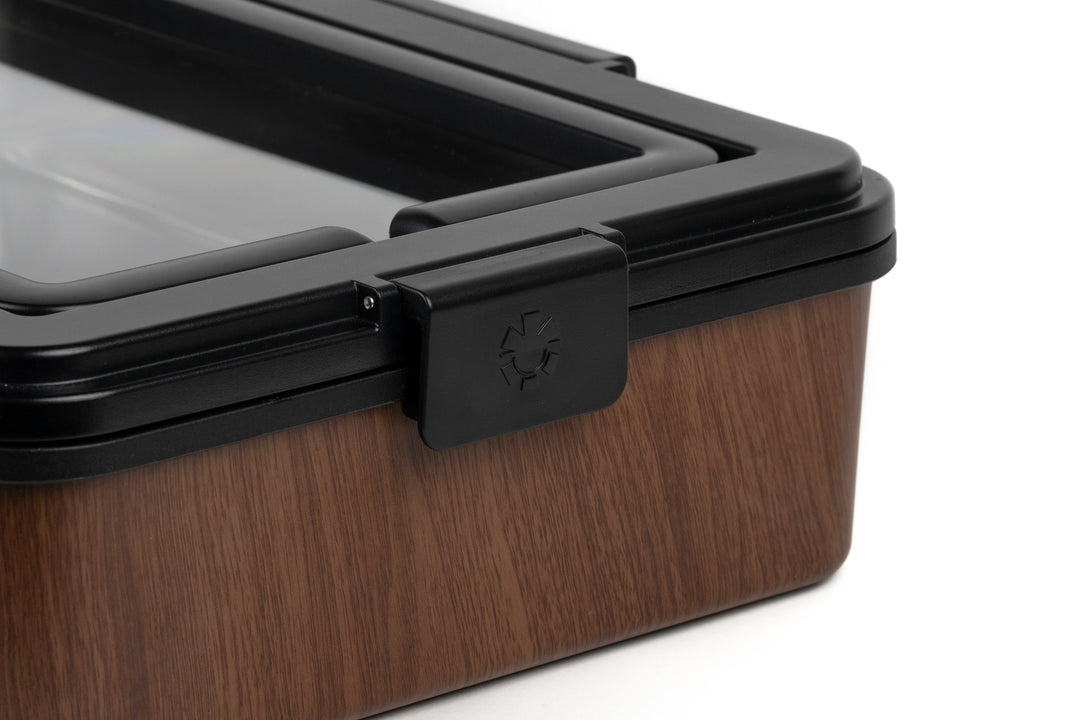 Walnut Finish Platterbox