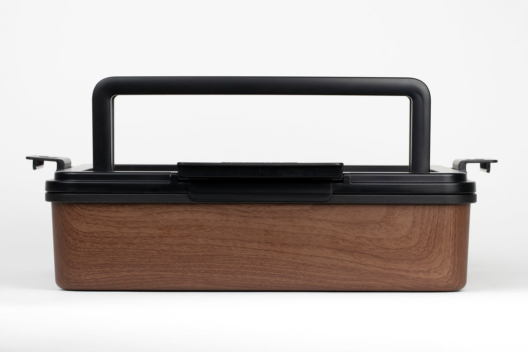 Walnut Finish Platterbox